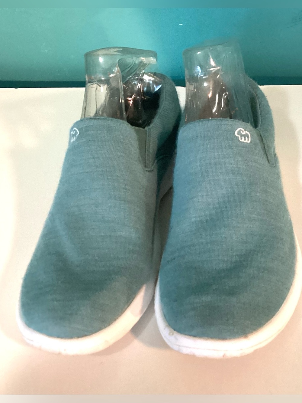 Merinos blue slip on flat shoes. Size 36